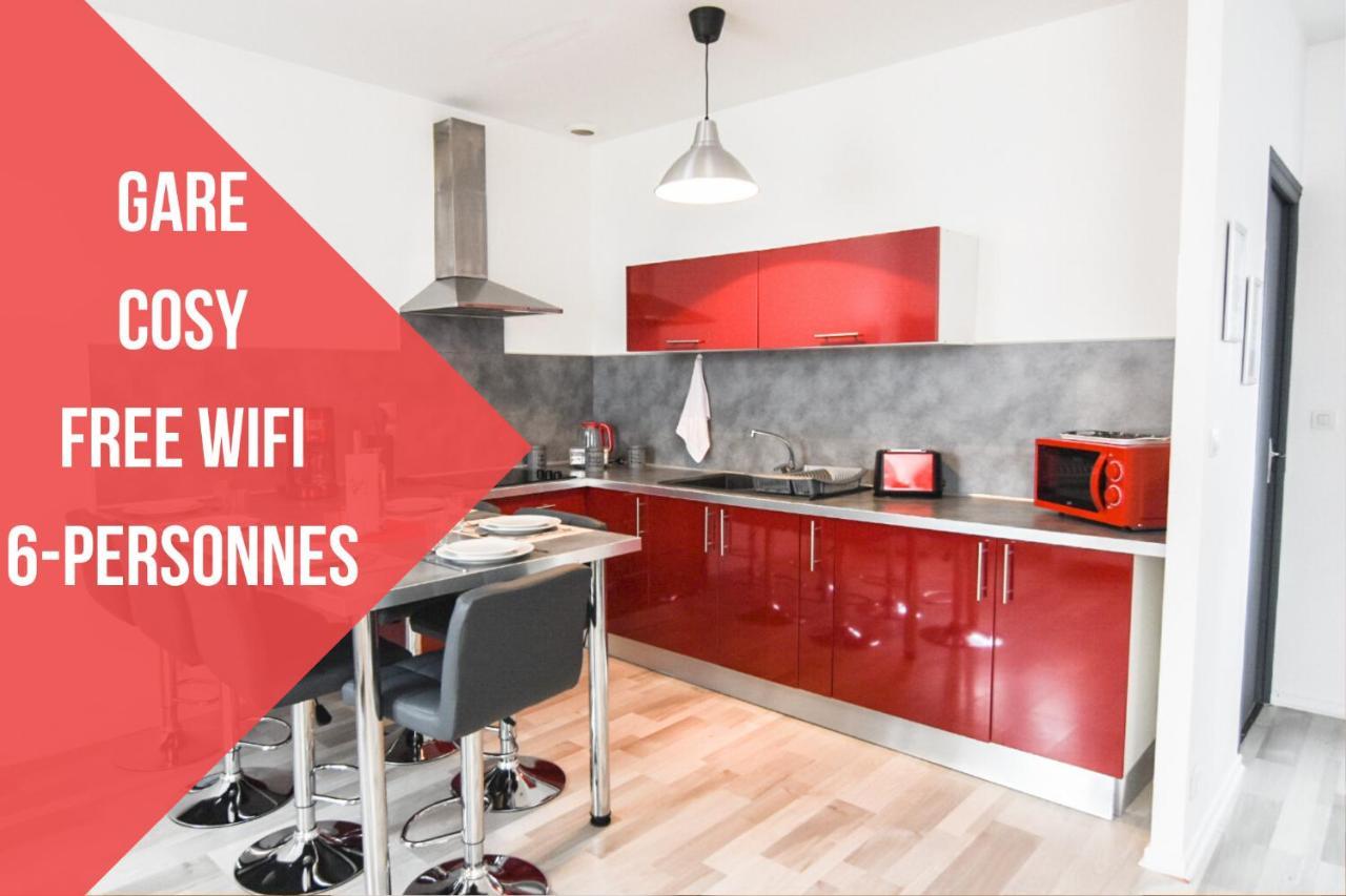 Appartement "Le Terminus " Gare-Cosy-Wifi 6 Personnes แซ็ง-ก็องแต็ง ภายนอก รูปภาพ